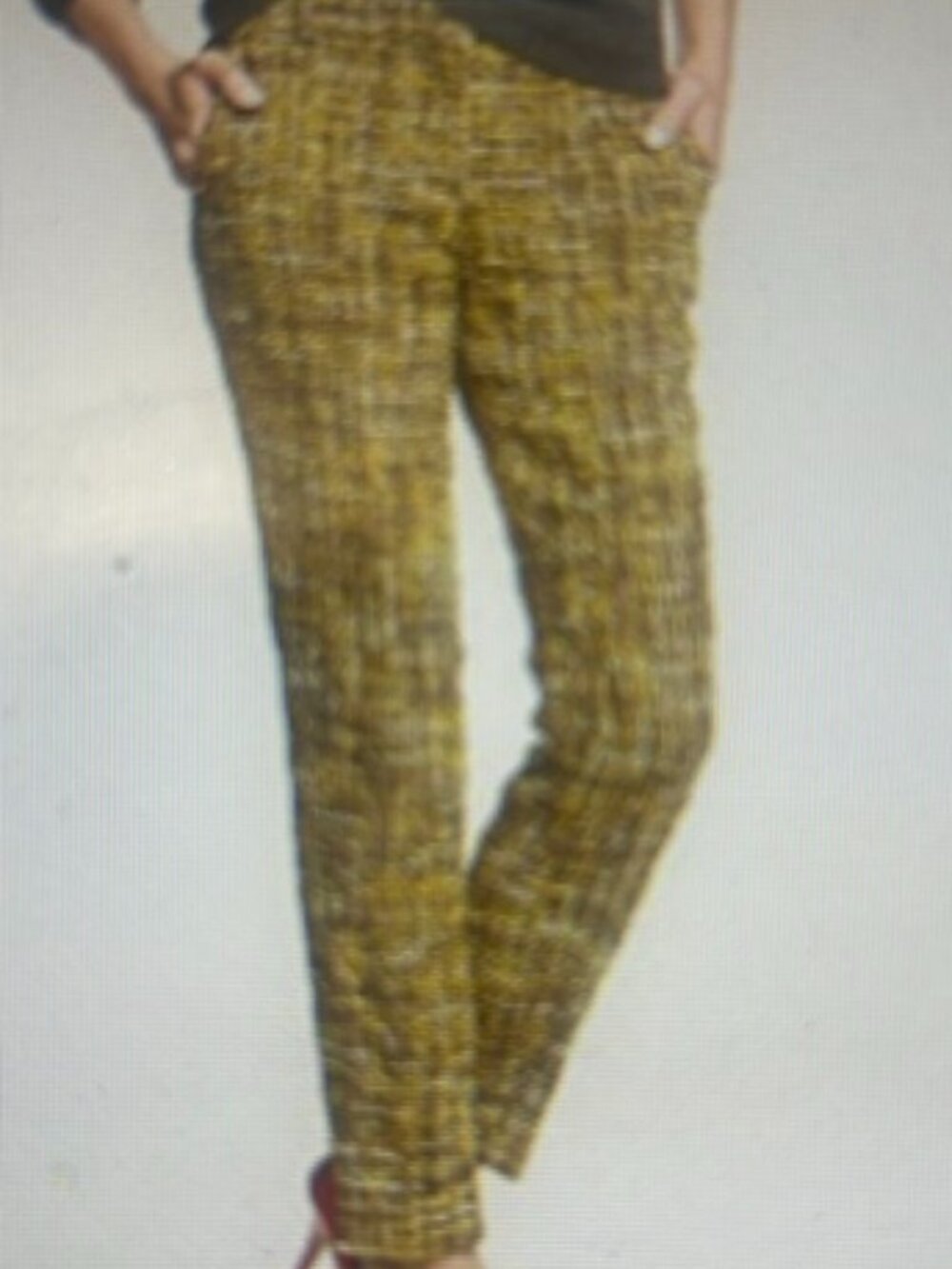 J.Crew Harvest Tweed Café Capri Cropped Skinny Leg City Fit Pants Trousers NWT